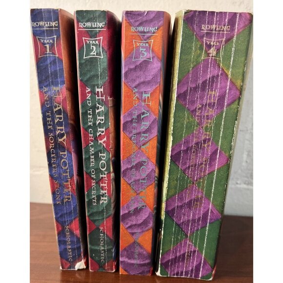 JK Rowling Harry Potter Complete Series 1-4 Paperback Set - Picture 2 of 7